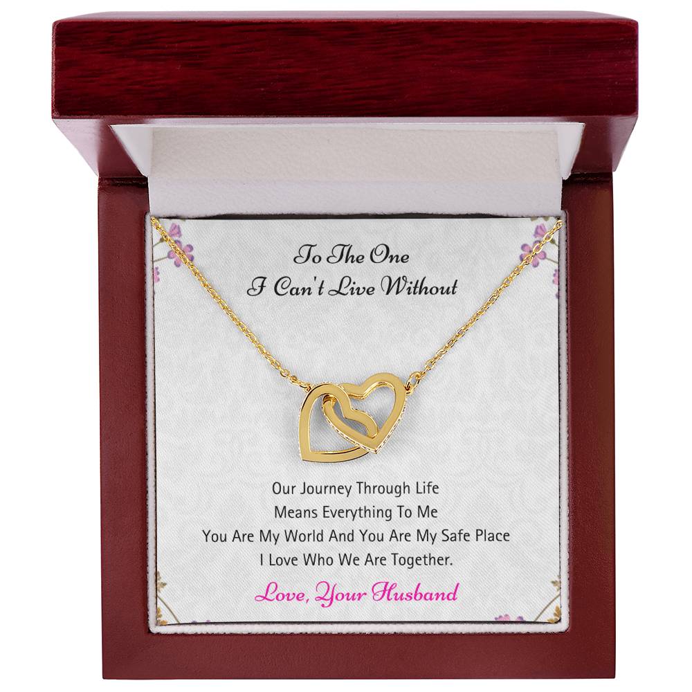 You Mean Everything To Me - Necklace Interlocking Hearts Necklace