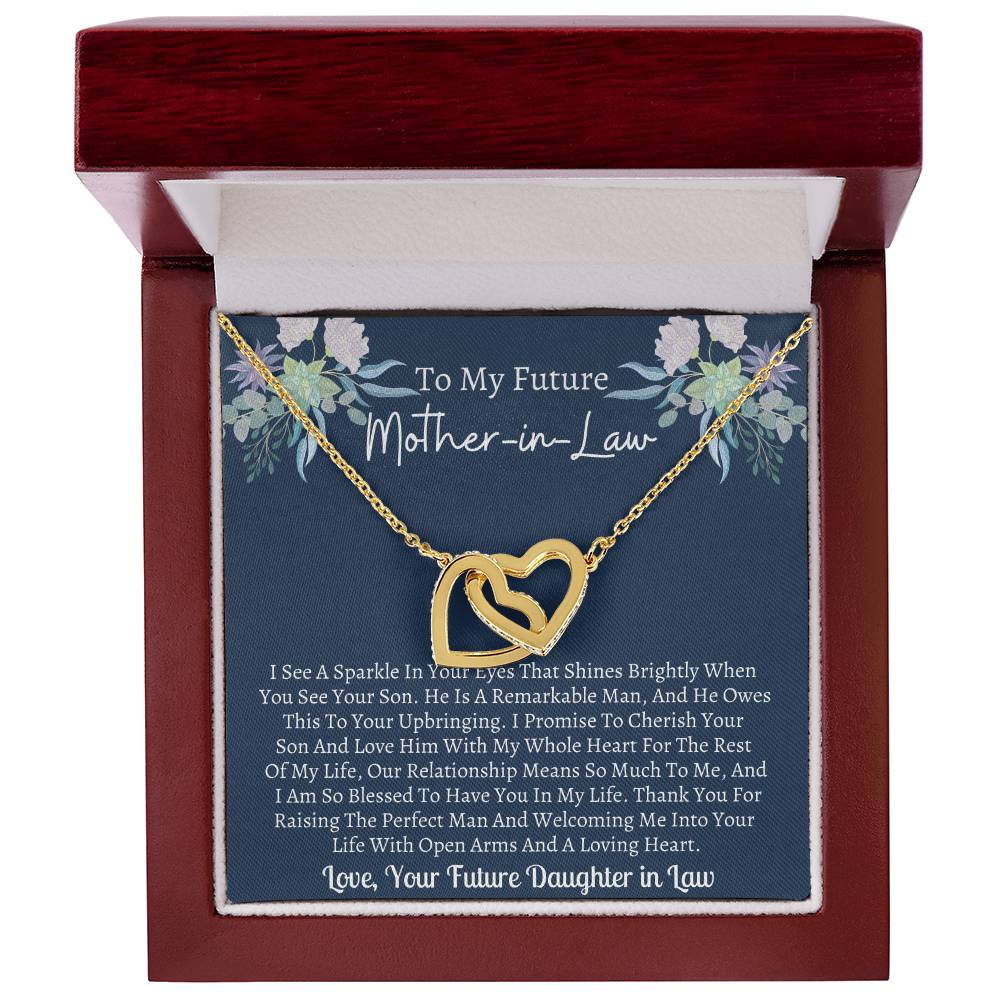 Future Mother In Law Interlocking 5Th Interlocking Hearts Necklace