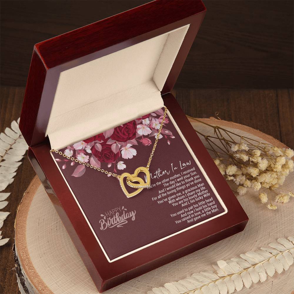 Birthday Gift For Mother In Law 2021 Birthday Celebration Ideas For Mother-In-Law Gift For Mother-In-Law Usa Gifts For Mother-In-Law Birthday Mother In Law Gifts Uk Interlocking Hearts Necklace