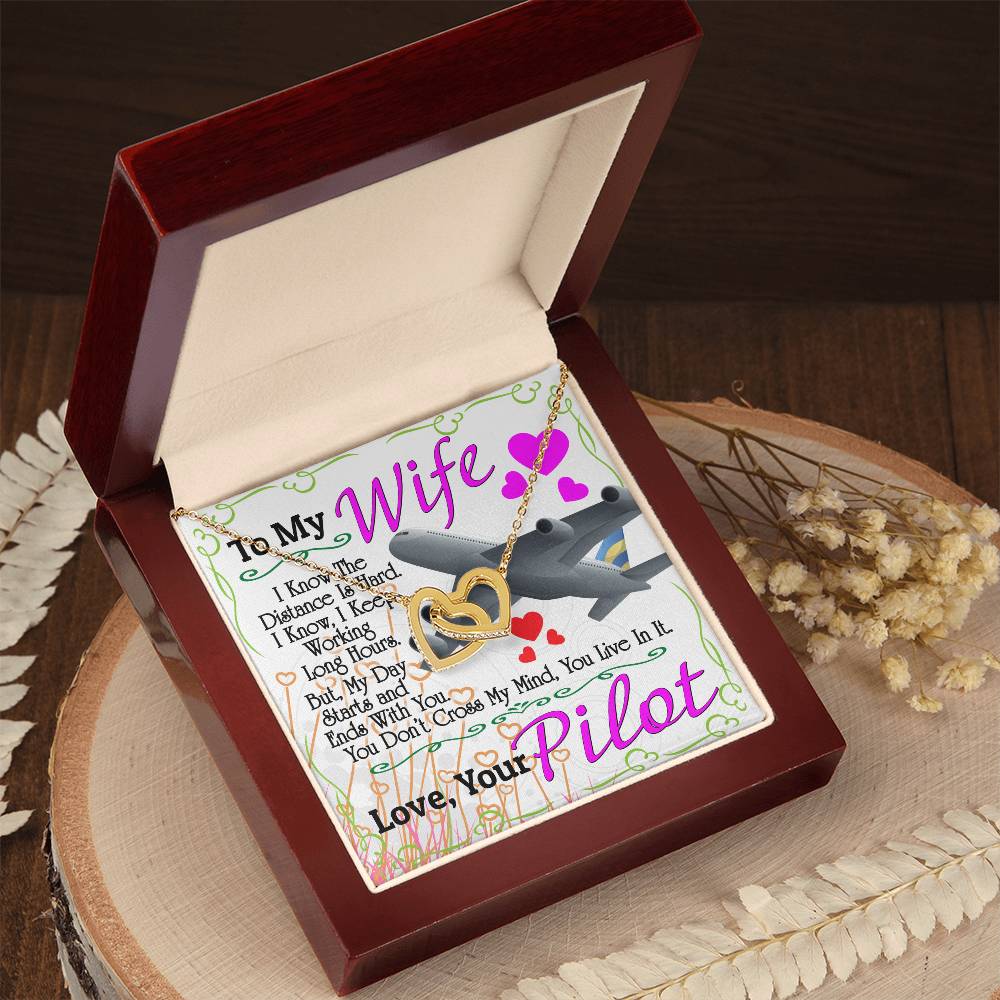 Pilot'S Wife - Interlocking Heart Necklace Interlocking Hearts Necklace