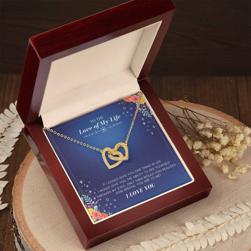 You And Me Forever Interlocking Hearts Necklace