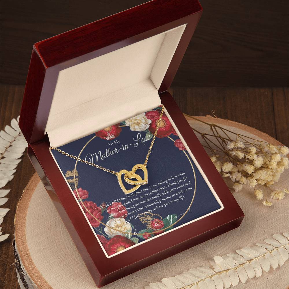 Mother In Law Gift Mom In Law Jewelry Mother'S Day Gift For Mother-In-Law Gift For Mother In Law Mother-In-Law Necklace Interlocking Hearts Necklace