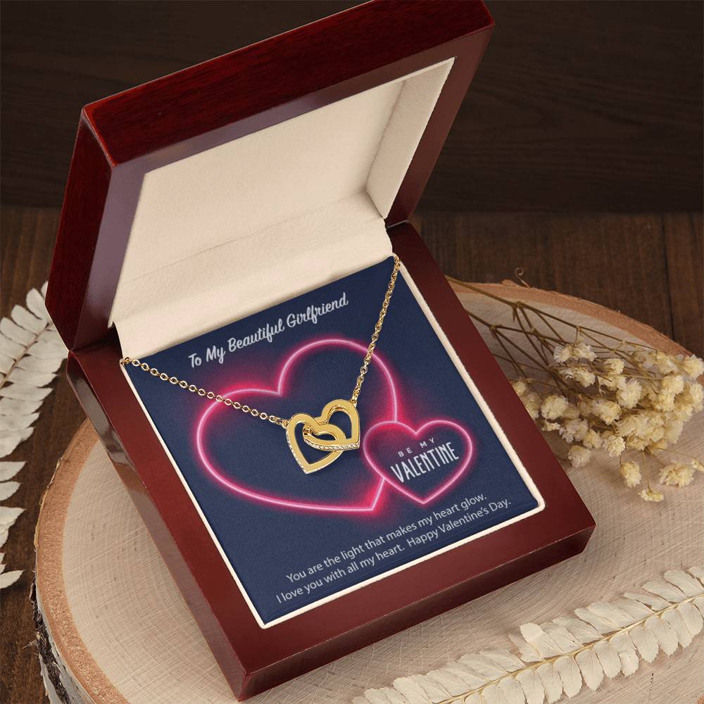 Luxury Hearts Necklace Interlocking Hearts Necklace