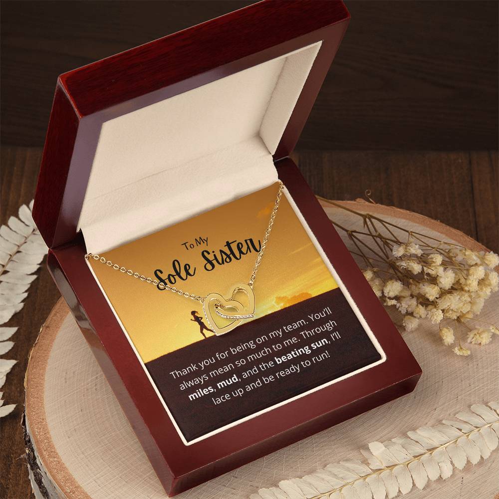 Sole Sister - Miles Mud And Beating Sun - Necklace Interlocking Hearts Necklace