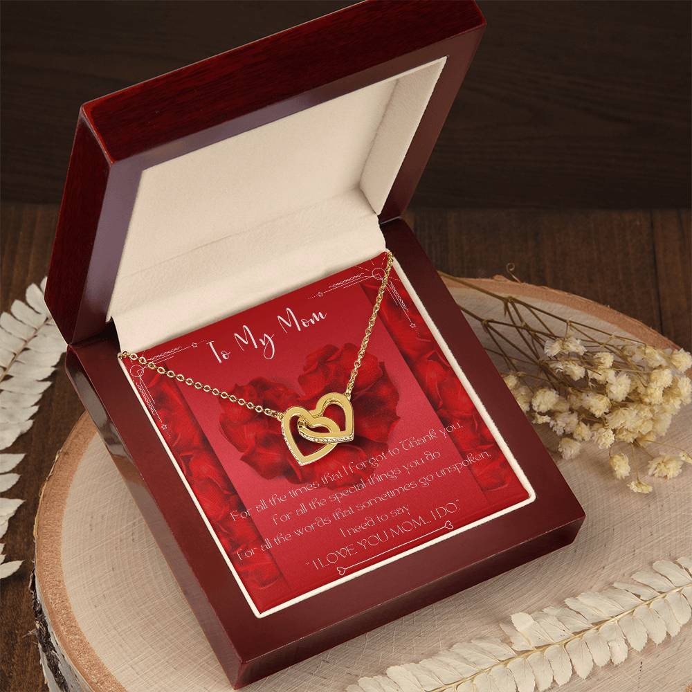 Mother'S Day Necklace To My Mom Necklace Mothers Day Gift From Daughter Mom Gift From Son Mom Necklace Interlocking Hearts Necklace