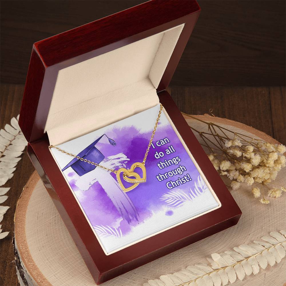 Interlocked Heart Neckless - Graduation Day Interlocking Hearts Necklace