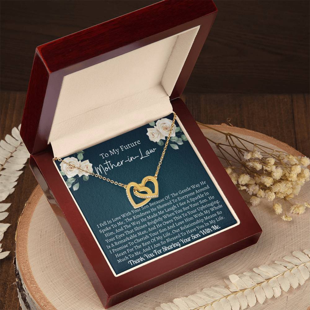 Future Mother In Law Interlocking Interlocking Hearts Necklace
