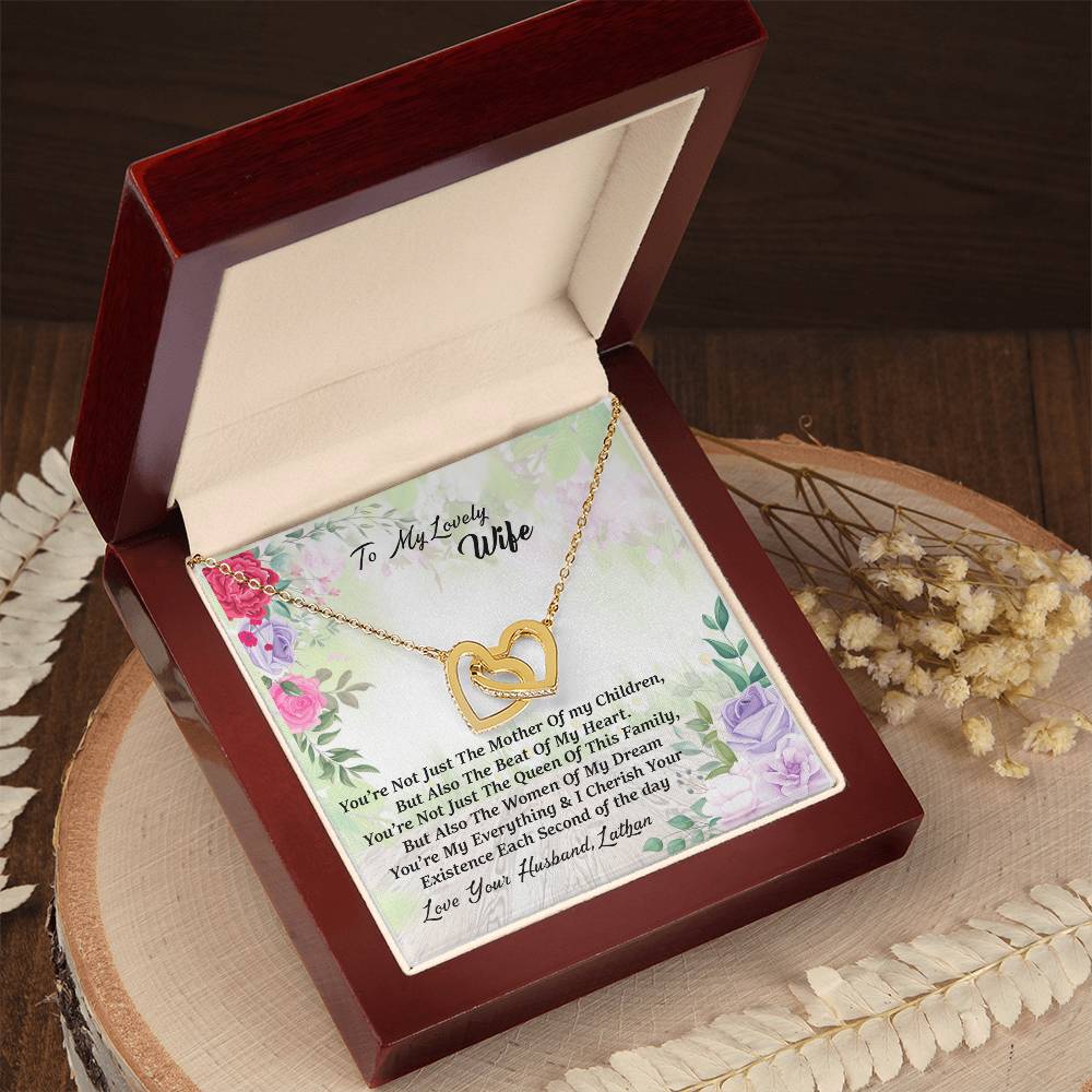 Love Your Husband Lathan Interlocking Hearts Necklace