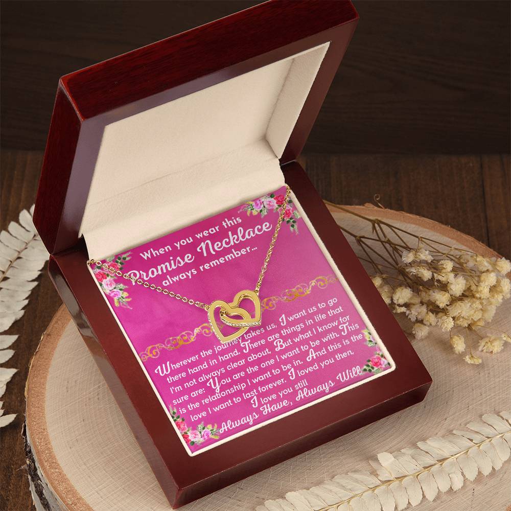 The Promise Necklace Interlocking Hearts Necklace