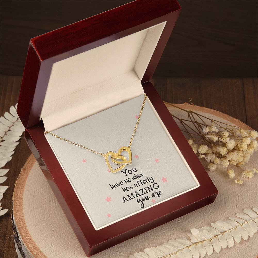 You Have No Idea Soul Sister Interlocking Heart Necklace Best Friend Gift Bff Gift Interlocking Hearts Necklace