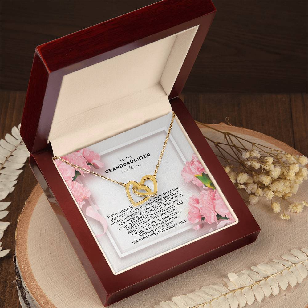 Interlocking Hearts - To Granddaughter Interlocking Hearts Necklace