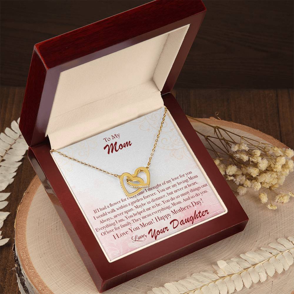 Mother'S Day Garden Forever - Interlocking Hearts Necklace