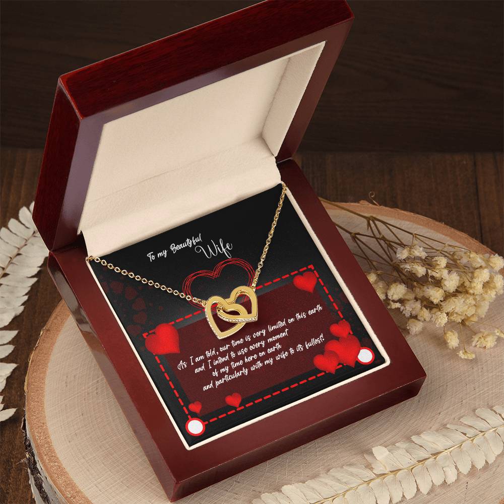 Best Gift For Her Best Necklace For Wife Best Valentine Gift For Wife Anniversary Necklace Interlocking Hearts Necklace