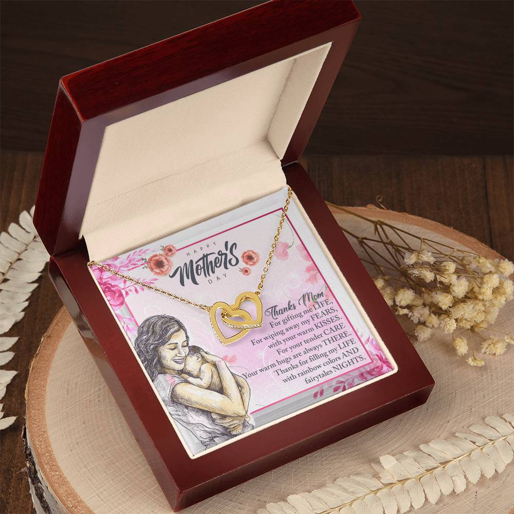 To My Great Mom - Happy Mother'S Day - Tmm12 Interlocking Hearts Necklace