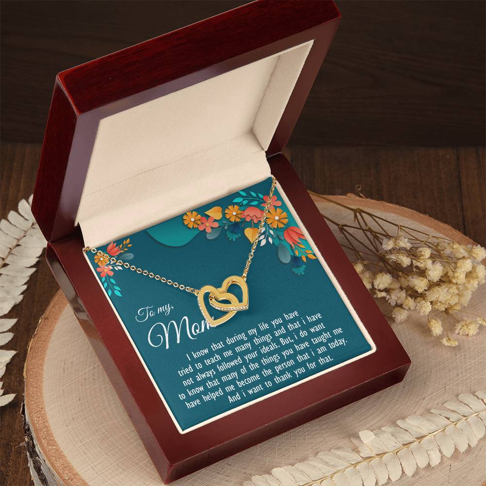 Two Hearts Never-Ending Love Necklace Interlocking Hearts Necklace