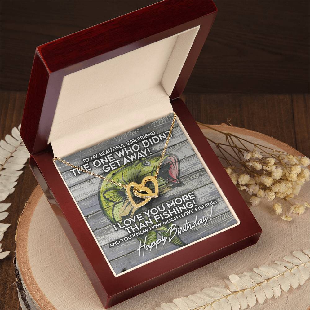 The Girlfriend Who Didn'T Get Away Interlocking Hearts Necklace