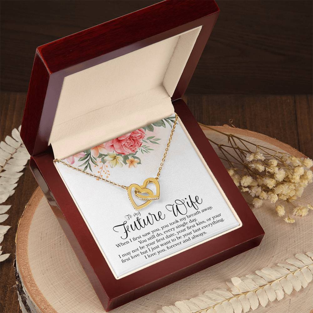 Interlocking Hearts - To Future Wife Interlocking Hearts Necklace