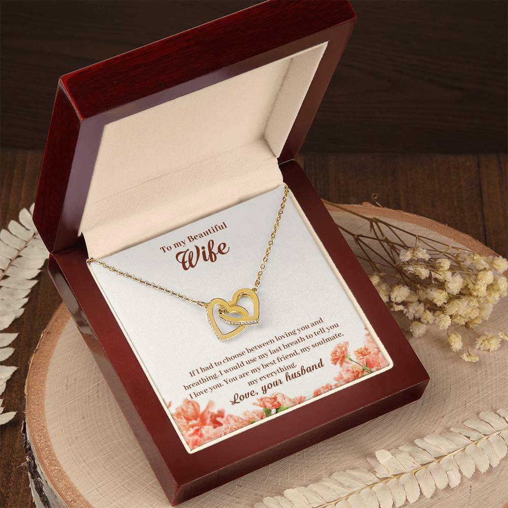 Interlocking Hearts Necklace Anniversary Gift For Wife Gift For Her From Husband Gift For Her Mothers Day Gift Valentines Day Gift Gifts For Wife Christmas Gift
