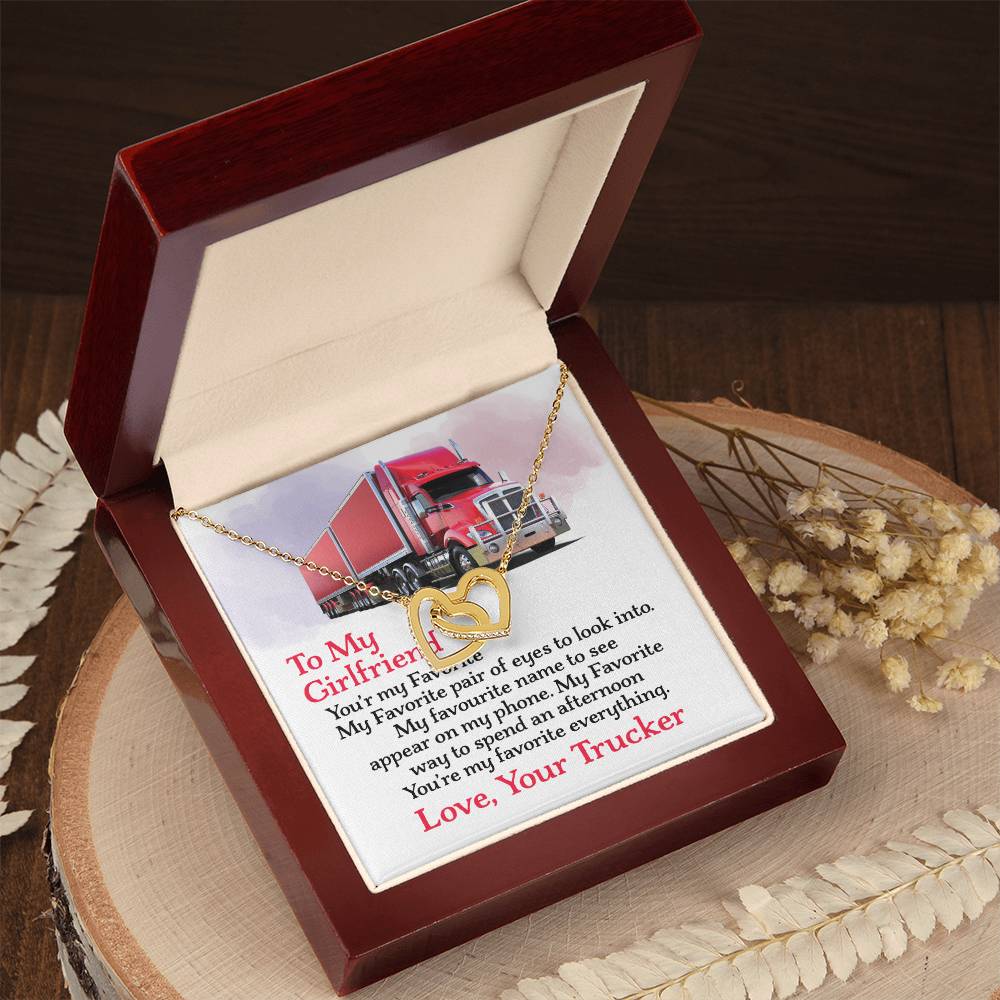 Trucker'S Girlfriend - Interlocking Heart Necklace Interlocking Hearts Necklace