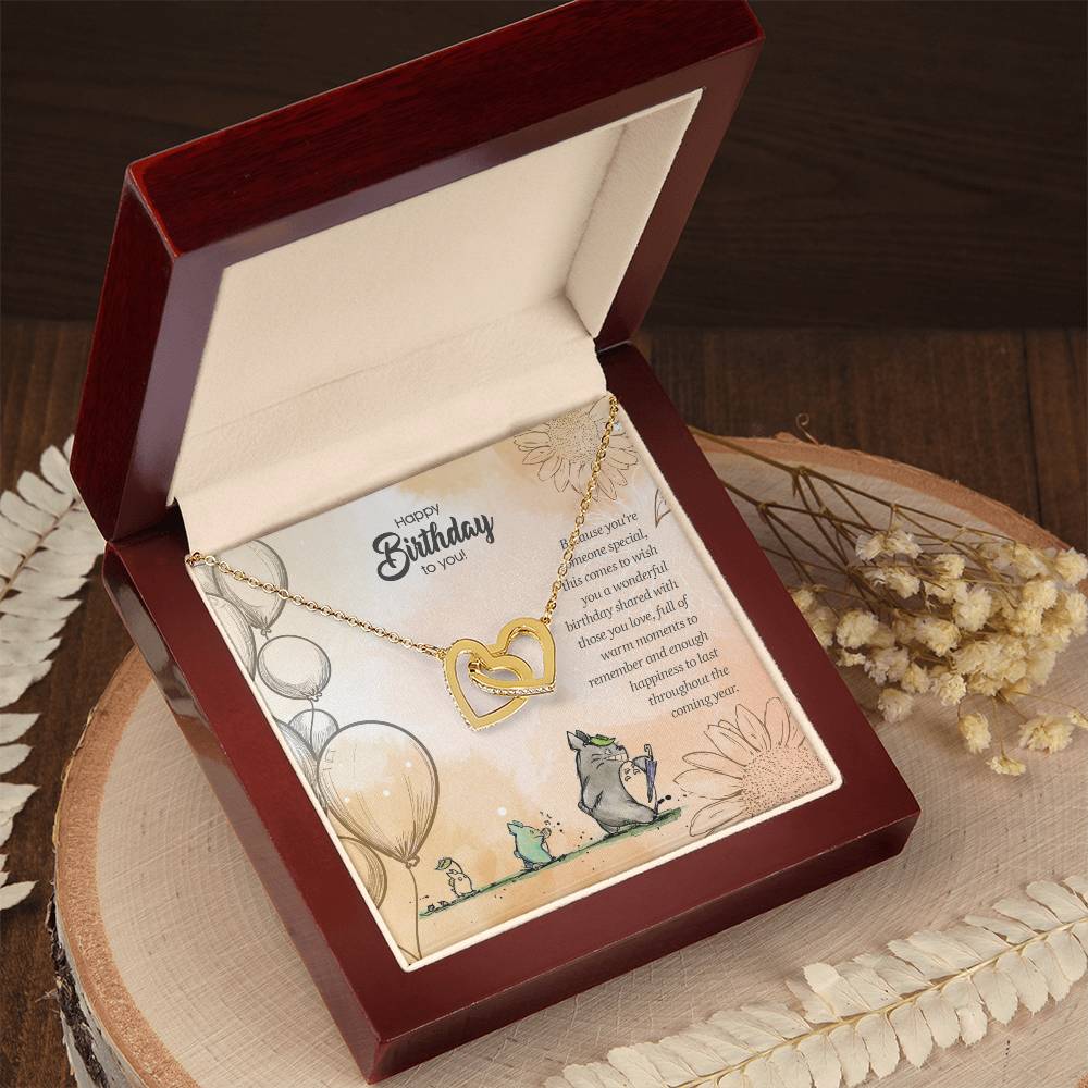 Warm Love - Interlocking Hearts Necklace
