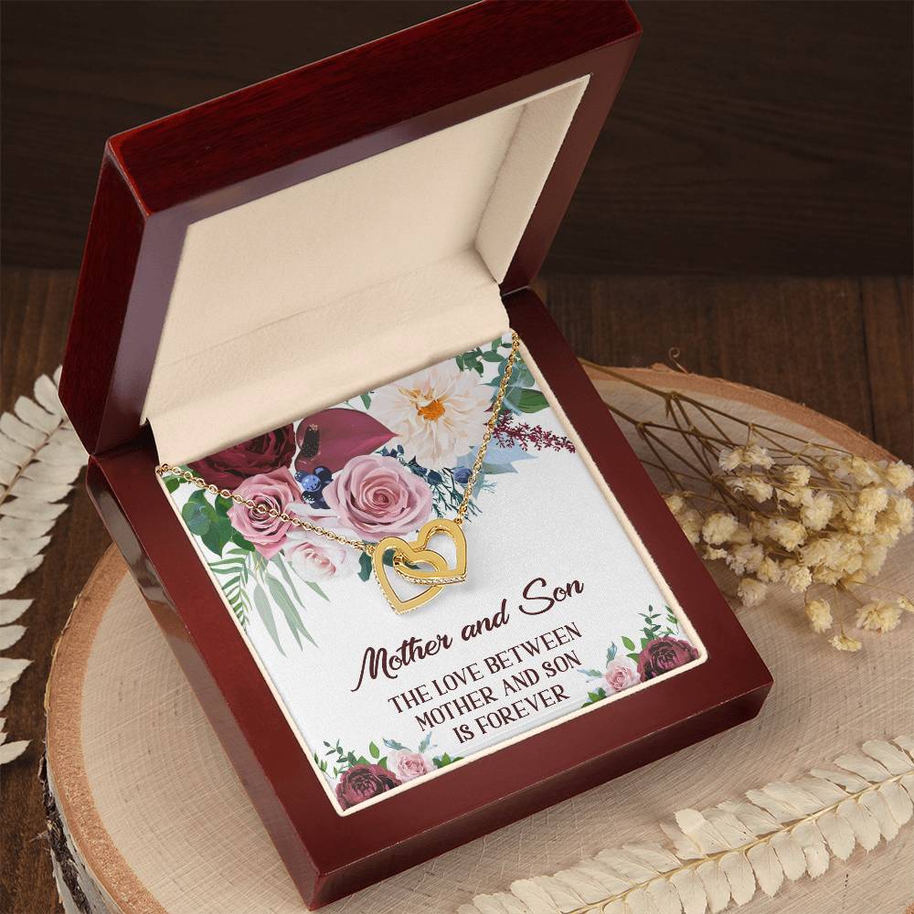 Mother Son Necklace Mother And Son Necklace Mom Jewelry From Son Interlocking Hearts Necklace Gift For Mom From Son Mother And Son Gifts