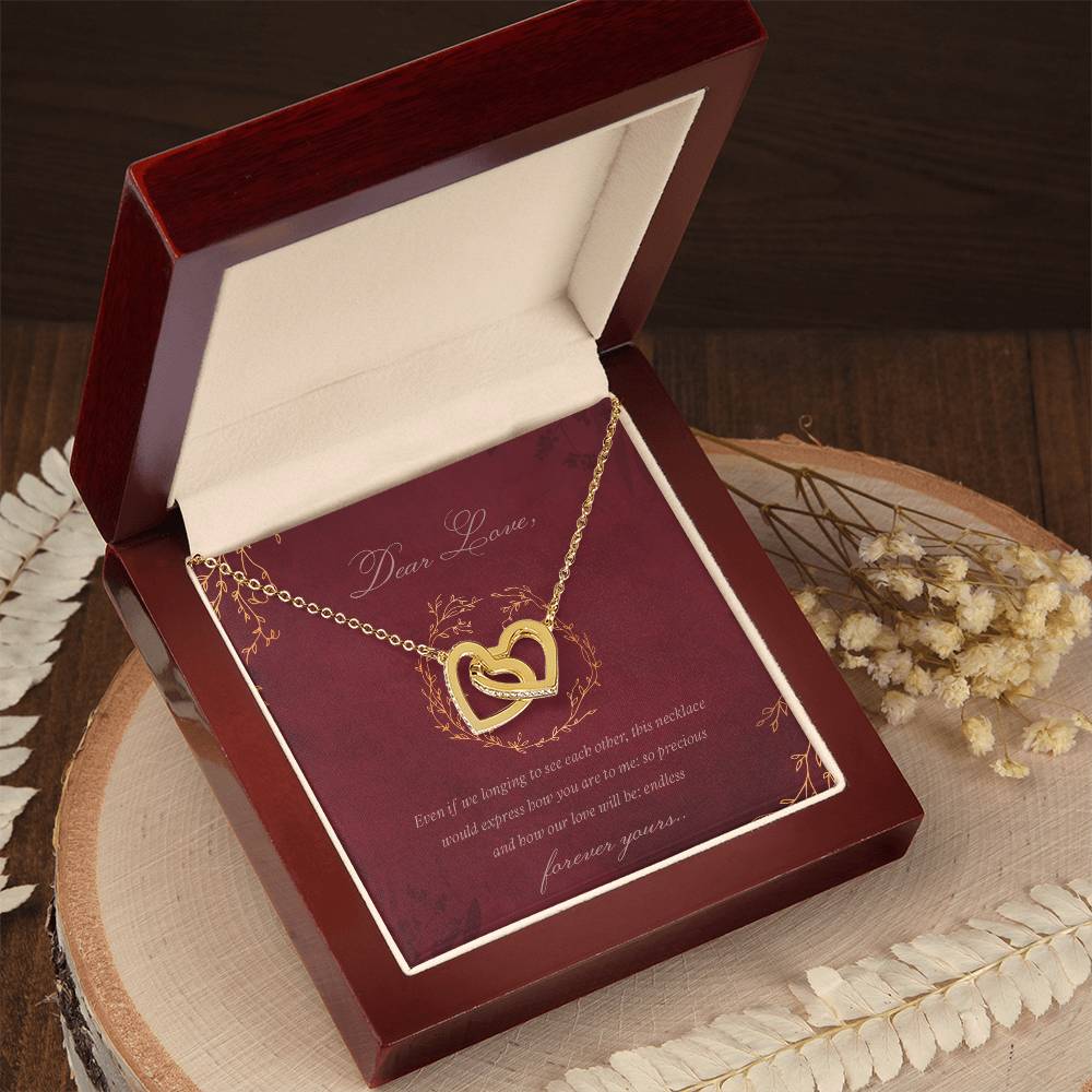 Coupledhearts Luxury Necklace Interlocking Hearts Necklace