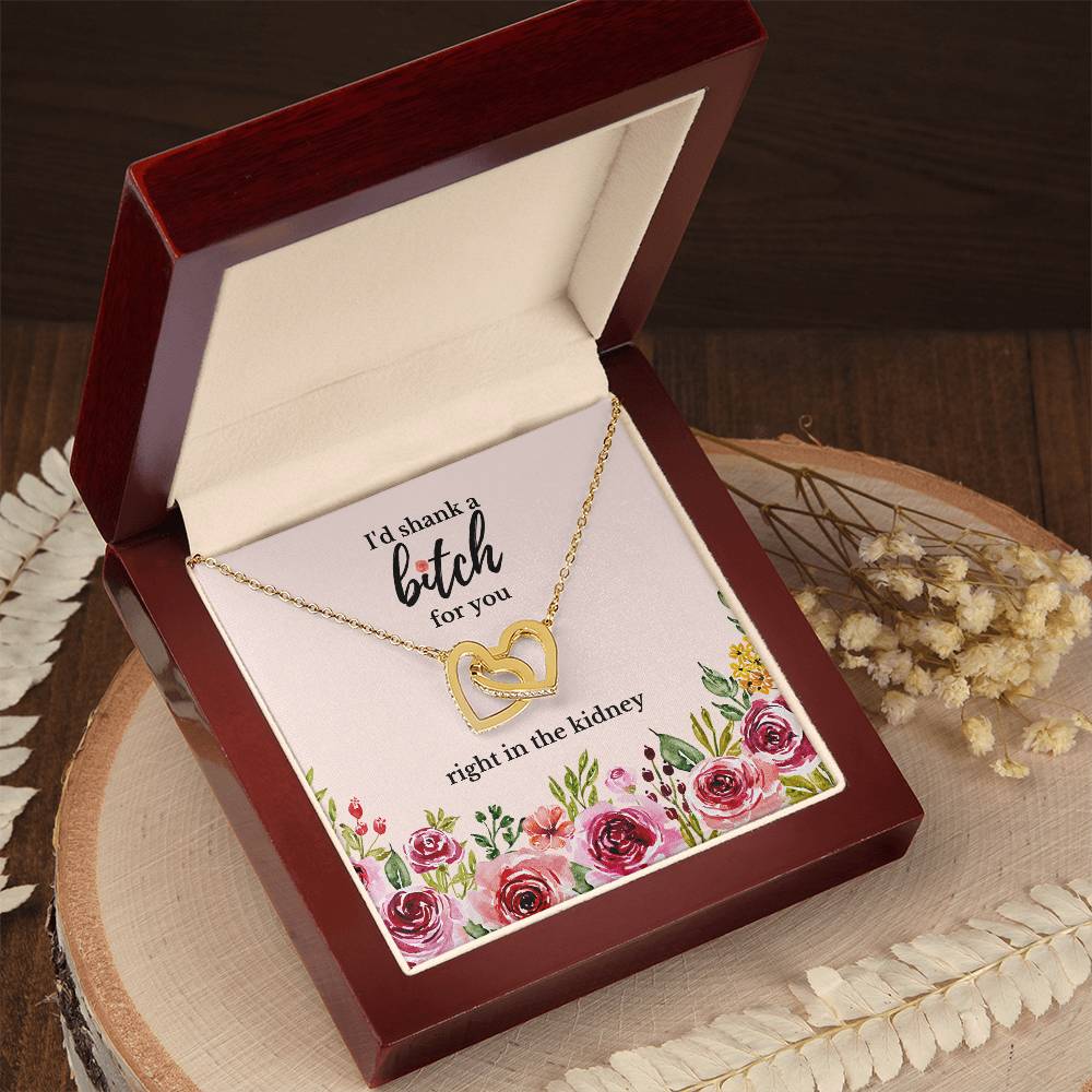Best Friend Gift Sister Birthday Gift Funny Gift For Friend Birthday Gift For Best Friend Sister Gift Interlocking Hearts Necklace