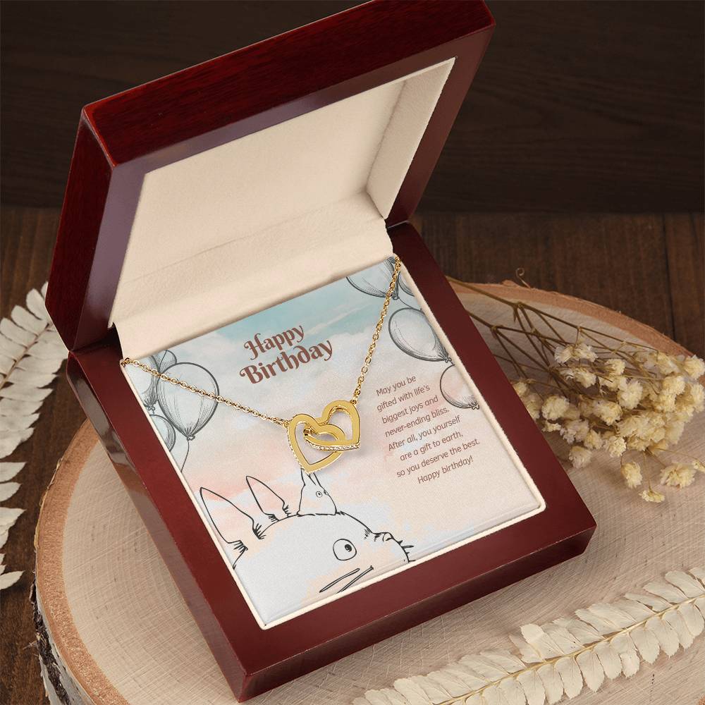 Biggest Joy And Never-Ending Bliss - Interlocking Hearts Necklace