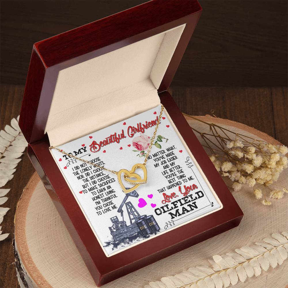 Oilfield Man'S Girlfriend - Interlocking Heart Necklace Interlocking Hearts Necklace