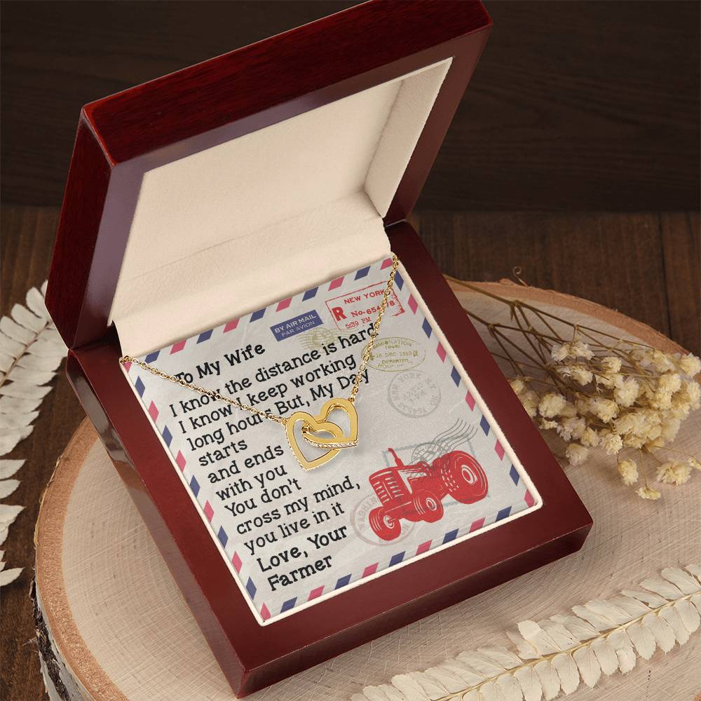 Farmer'S Wife - Interlocking Heart Necklace Interlocking Hearts Necklace