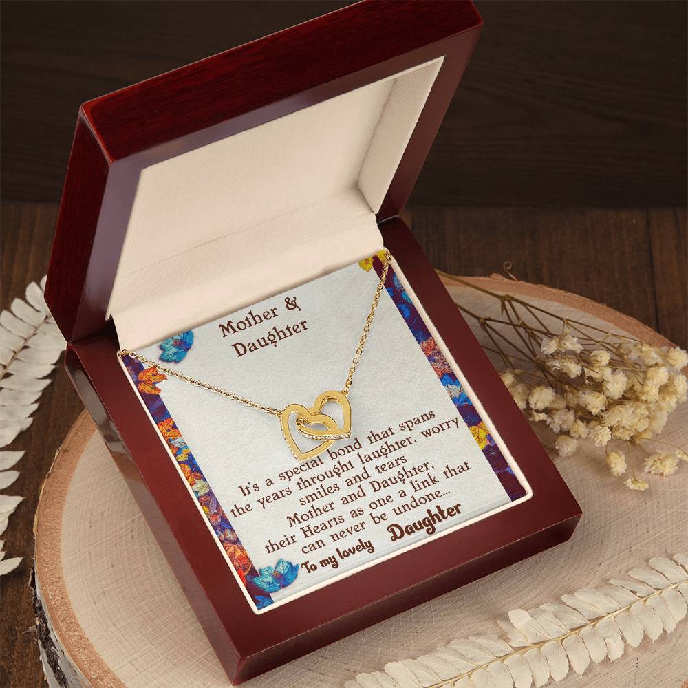 Mother & Daughter Necklace Interlocking Hearts Necklace