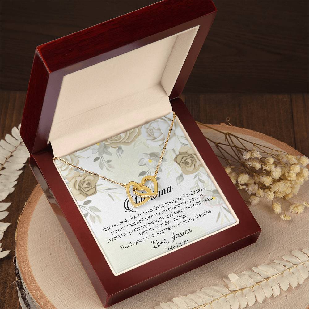 Mother Of The Groom Gift Mother Of The Bride Necklace Gift Mother In Law Necklace Gift Interlocking Heart Necklace Wedding Interlocking Hearts Necklace
