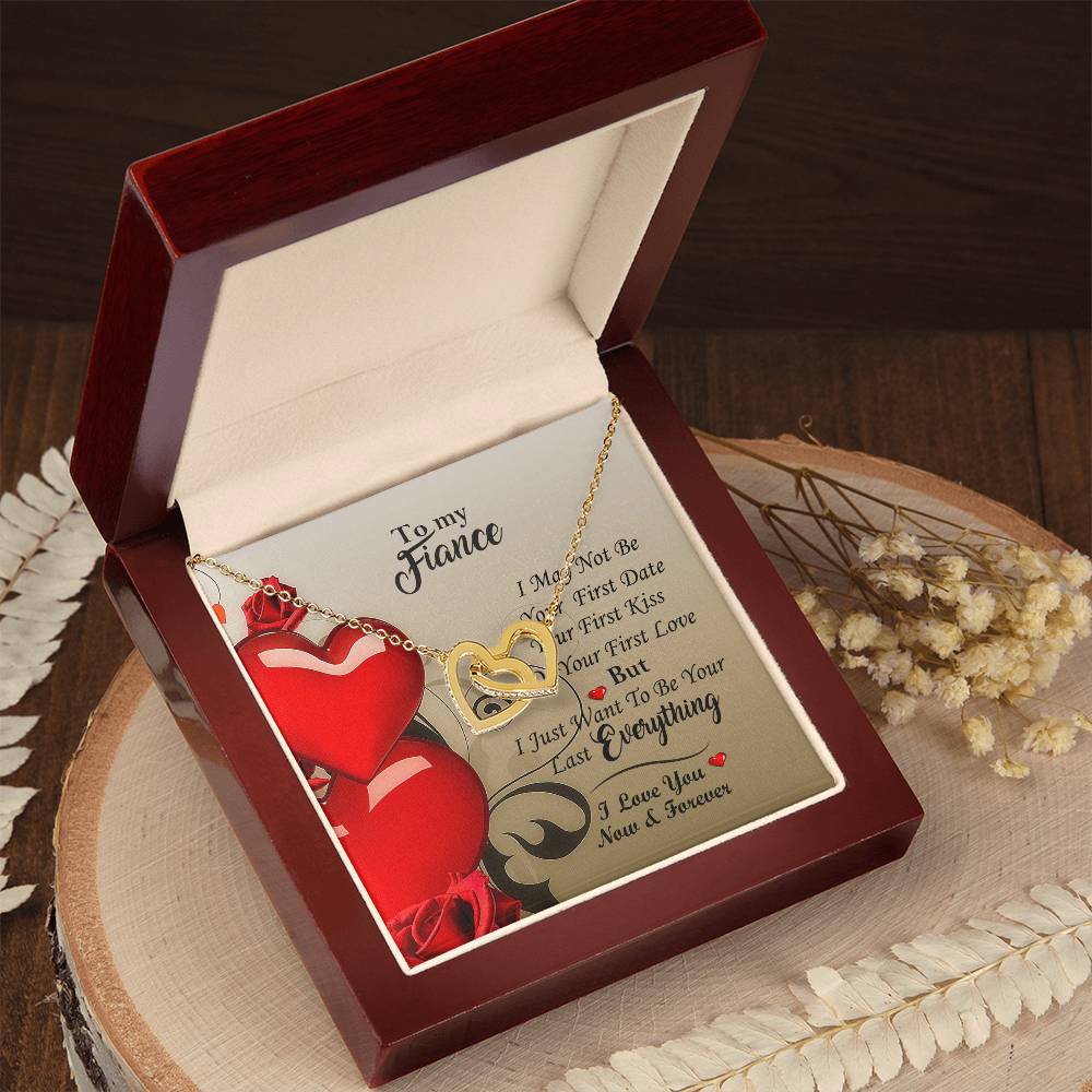 All Yours Necklace For Fiance Interlocking Hearts Necklace