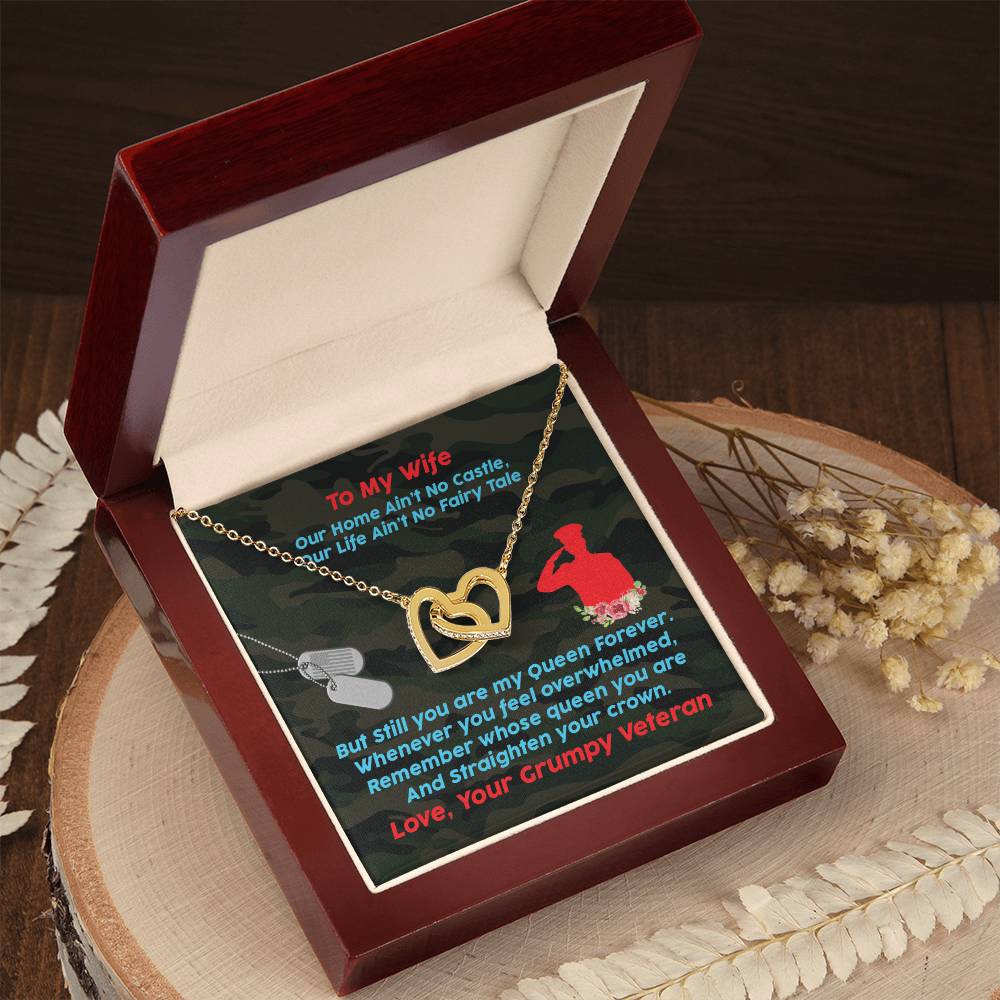 Veteran'S Wife - Interlocking Heart Necklace Interlocking Hearts Necklace