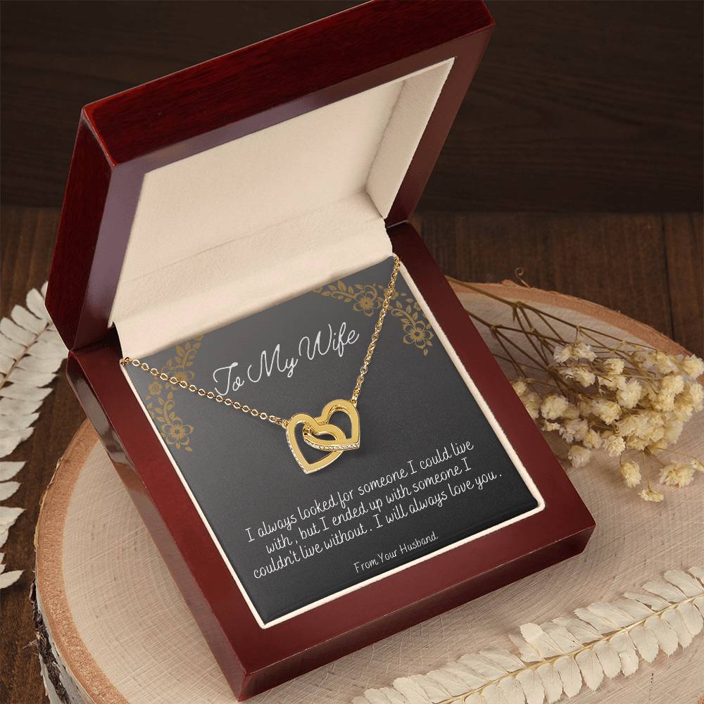 Can'T Live Without You Interlocking Hearts Necklace