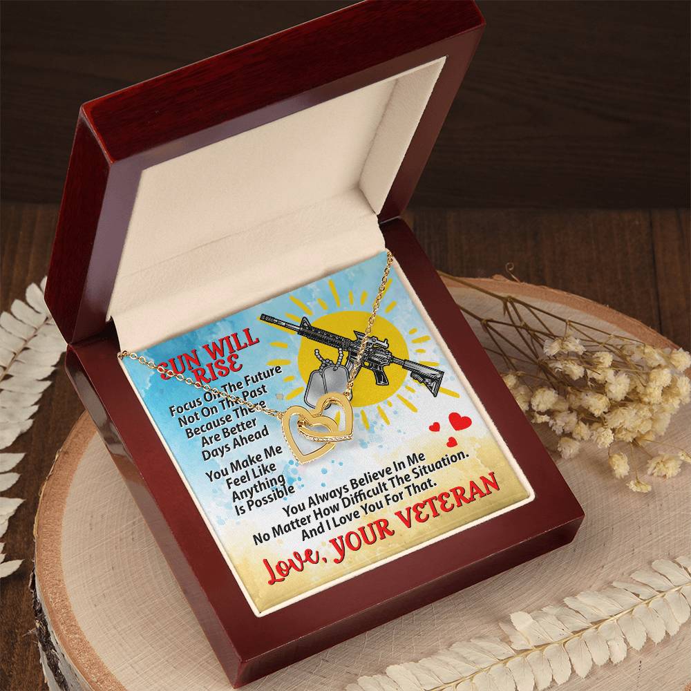 Veteran'S Girl - Interlocking Necklace Interlocking Hearts Necklace
