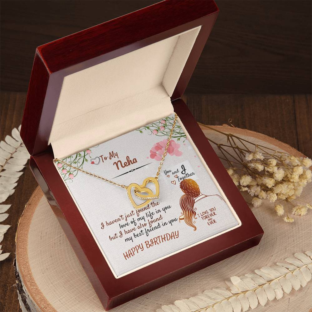 Birthday Gift - Forever Love Necklace Interlocking Hearts Necklace