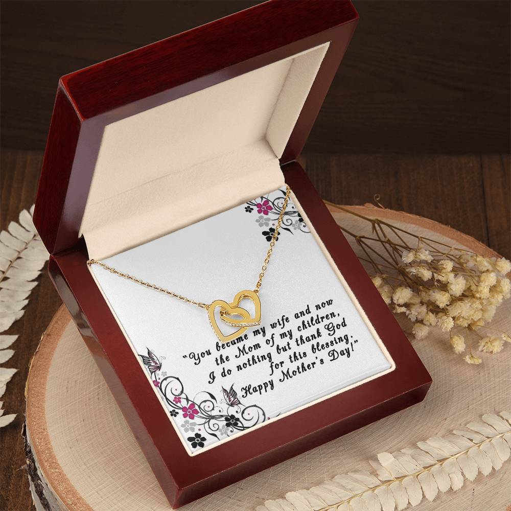 Mother'S Day Gift For Wife Interlocking Hearts Necklace