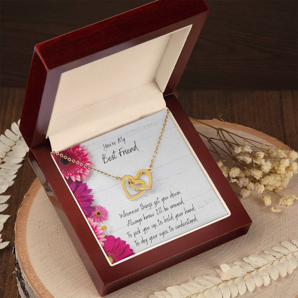 You'Re My Best Friend Interlocked Hearts Necklace Interlocking Hearts Necklace