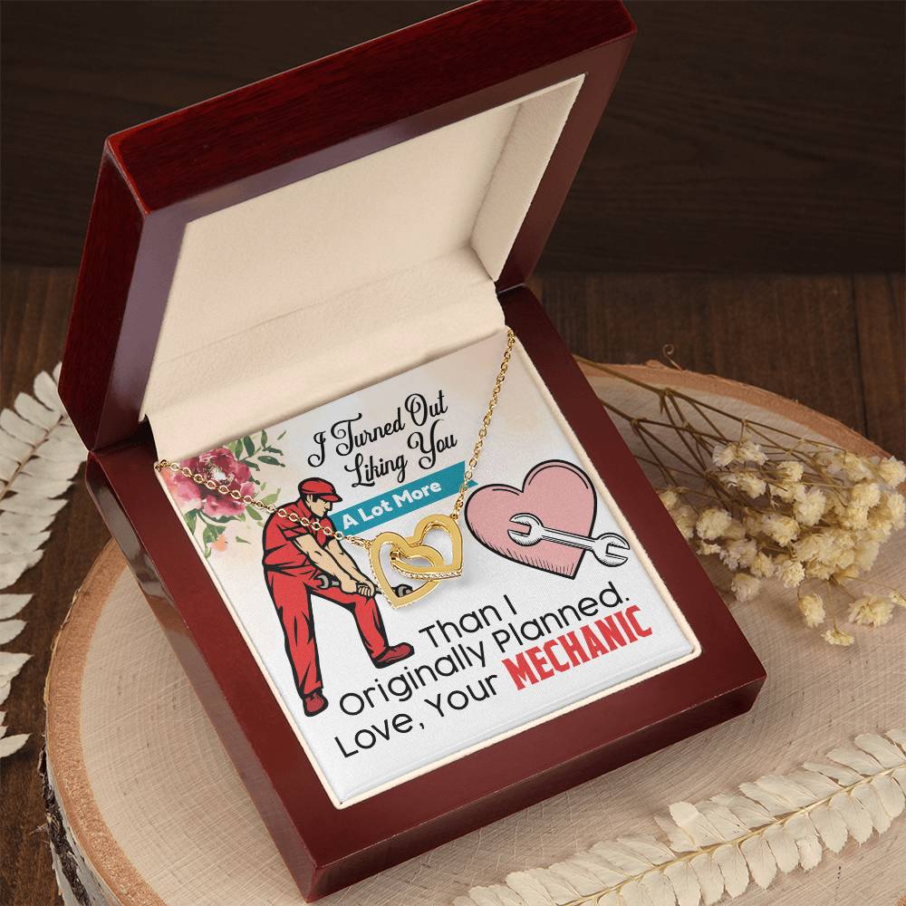 Mechanic'S Girlfriend- Interlocking Heart Necklace Interlocking Hearts Necklace