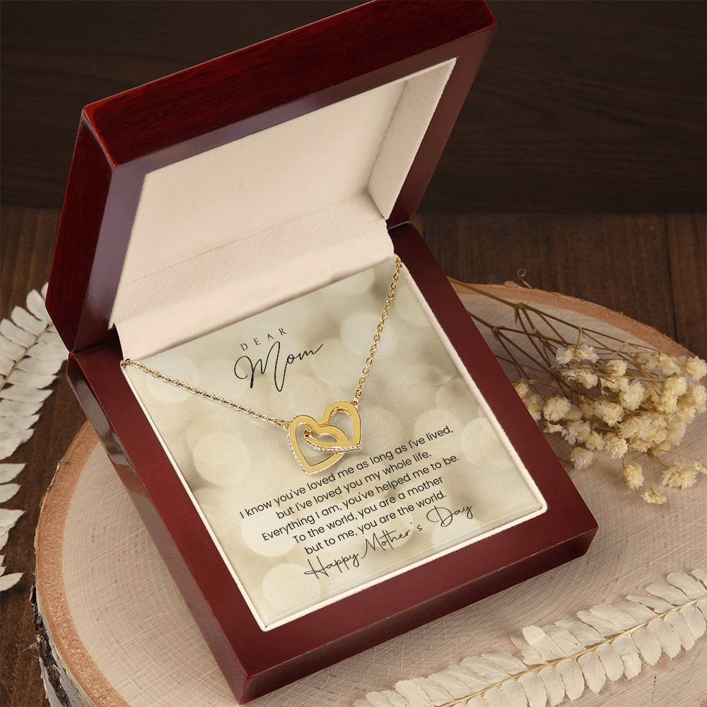 Happy Mother'S Day Interlocking Hearts Interlocking Hearts Necklace