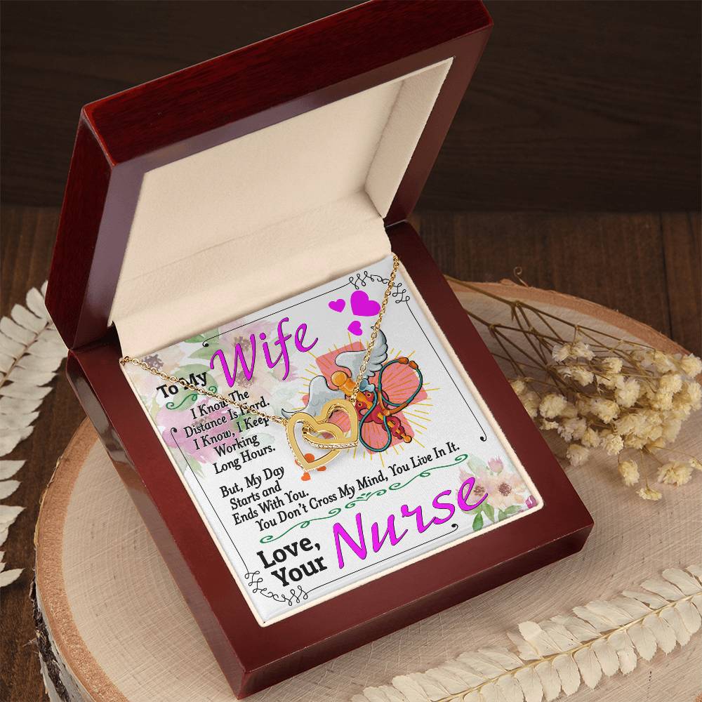 Nurse'S Wife - Interlocking Heart Necklace Interlocking Hearts Necklace