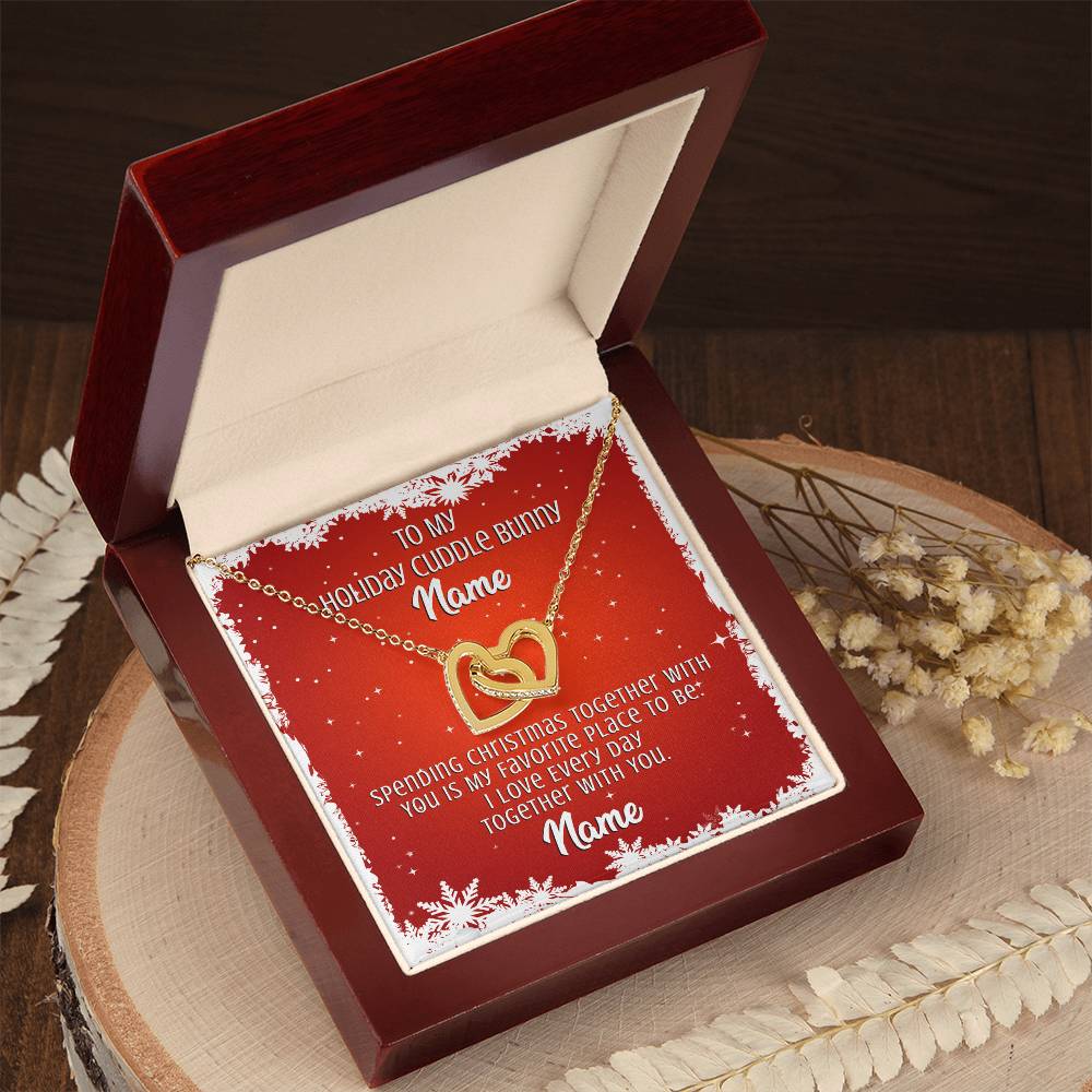 Gift For Wife Interlocking Hearts Necklace