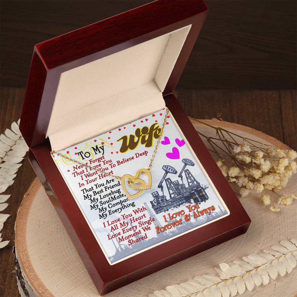 Oilfield Man'S Wife - Interlocking Heart Necklace Interlocking Hearts Necklace