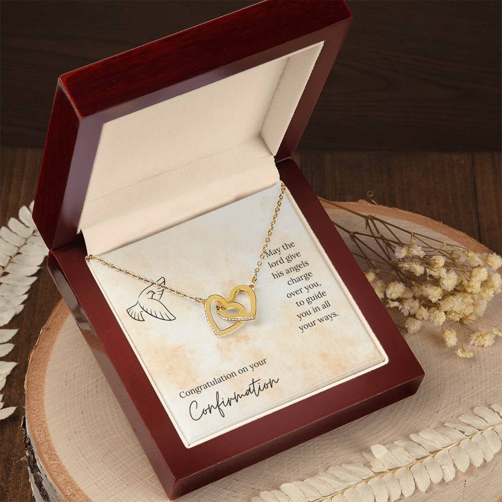 Interlocked Heart Necklace - For Confirmation Interlocking Hearts Necklace