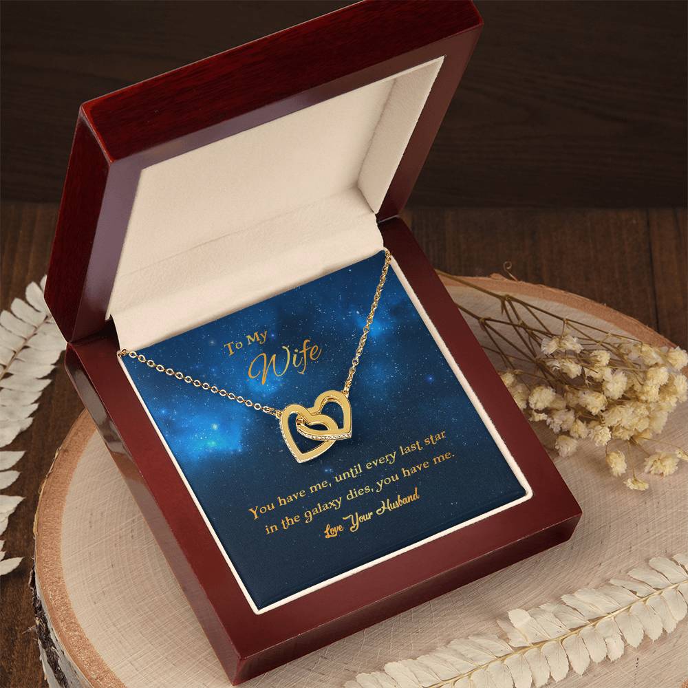 You Have Me Interlocking Hearts Necklace