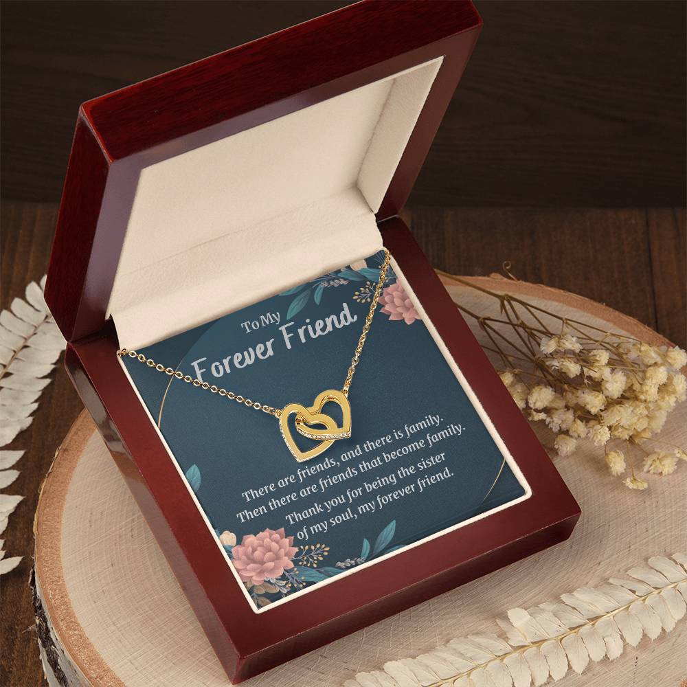 My Forever Friend - Hearts Necklace Interlocking Hearts Necklace