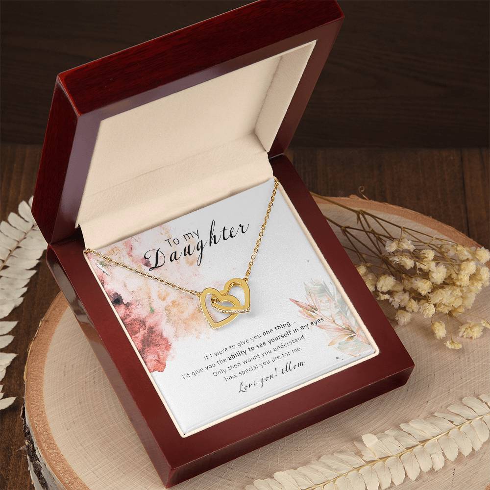 See Youself In My Eyes - Interlocking Hearts Necklace