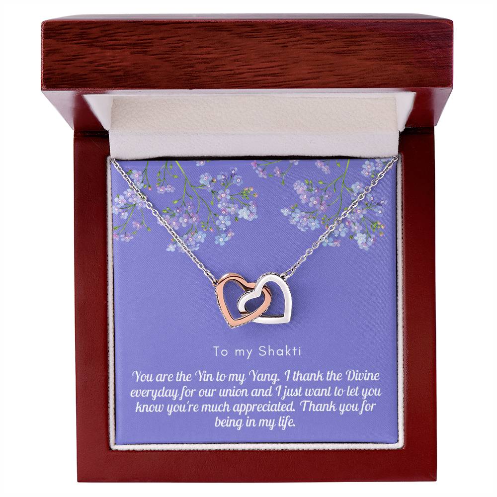Light Shakti-Less Likely Interlocking Hearts Necklace