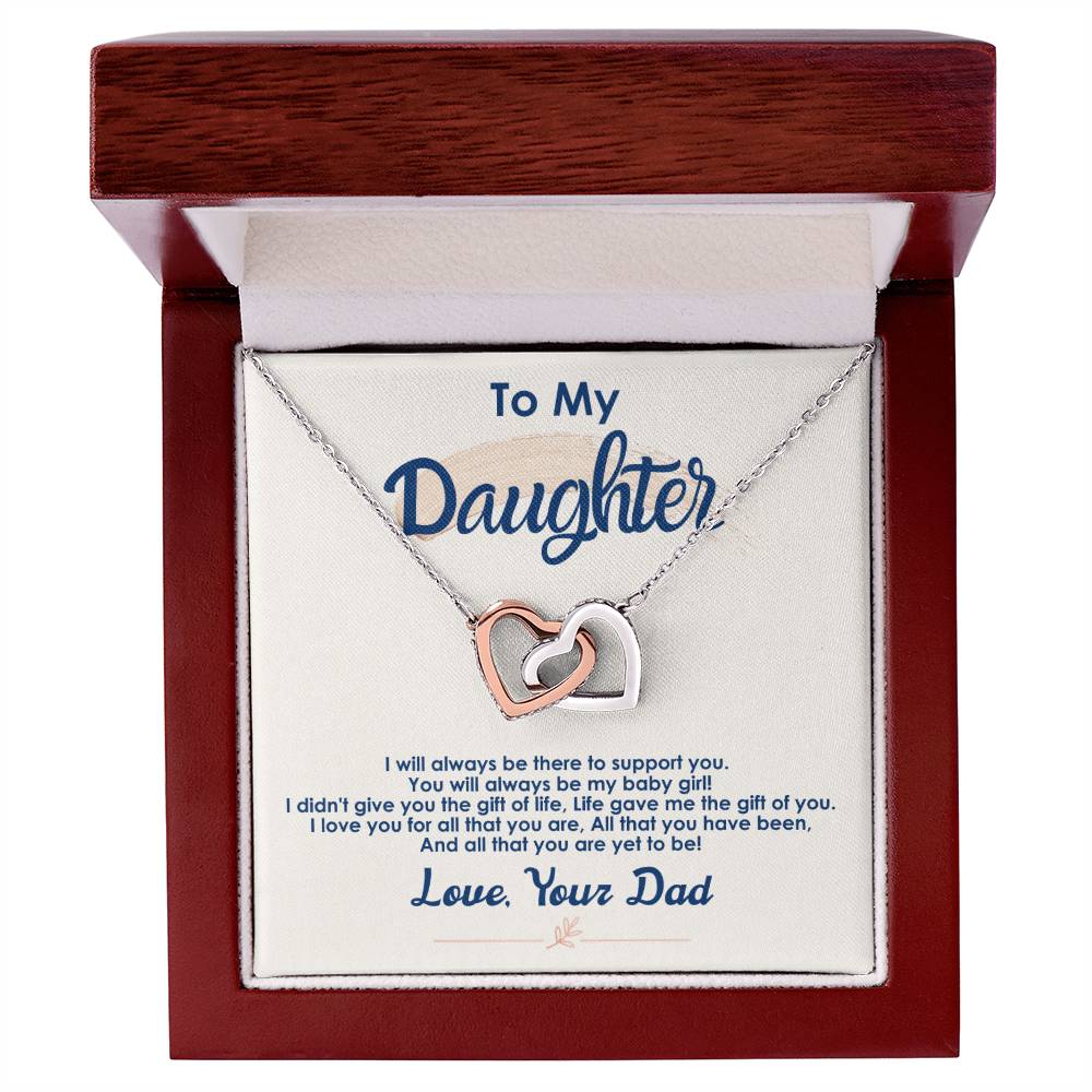 Collection Daughter - The Gift Of Life - Interlocking Hearts Necklace
